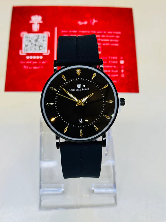 All Black Slim Balloon Universe Point Watch
