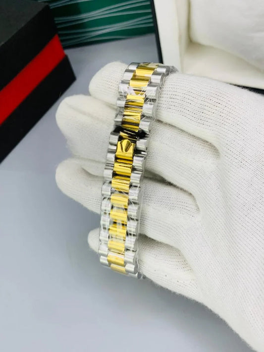 RLX Men - Silver With Golden Dial CL