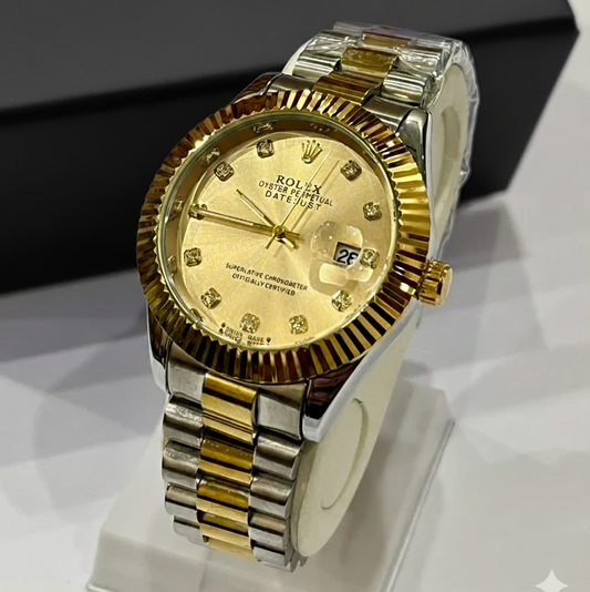 RLX Men - Two Tone Golden Dial GRR