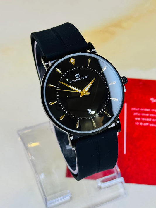 All Black Slim Balloon Universe Point Watch