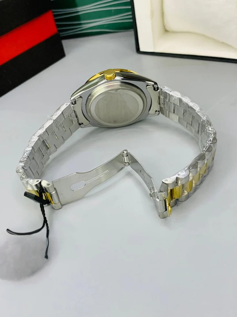 RLX Men - Silver With Golden Dial CL