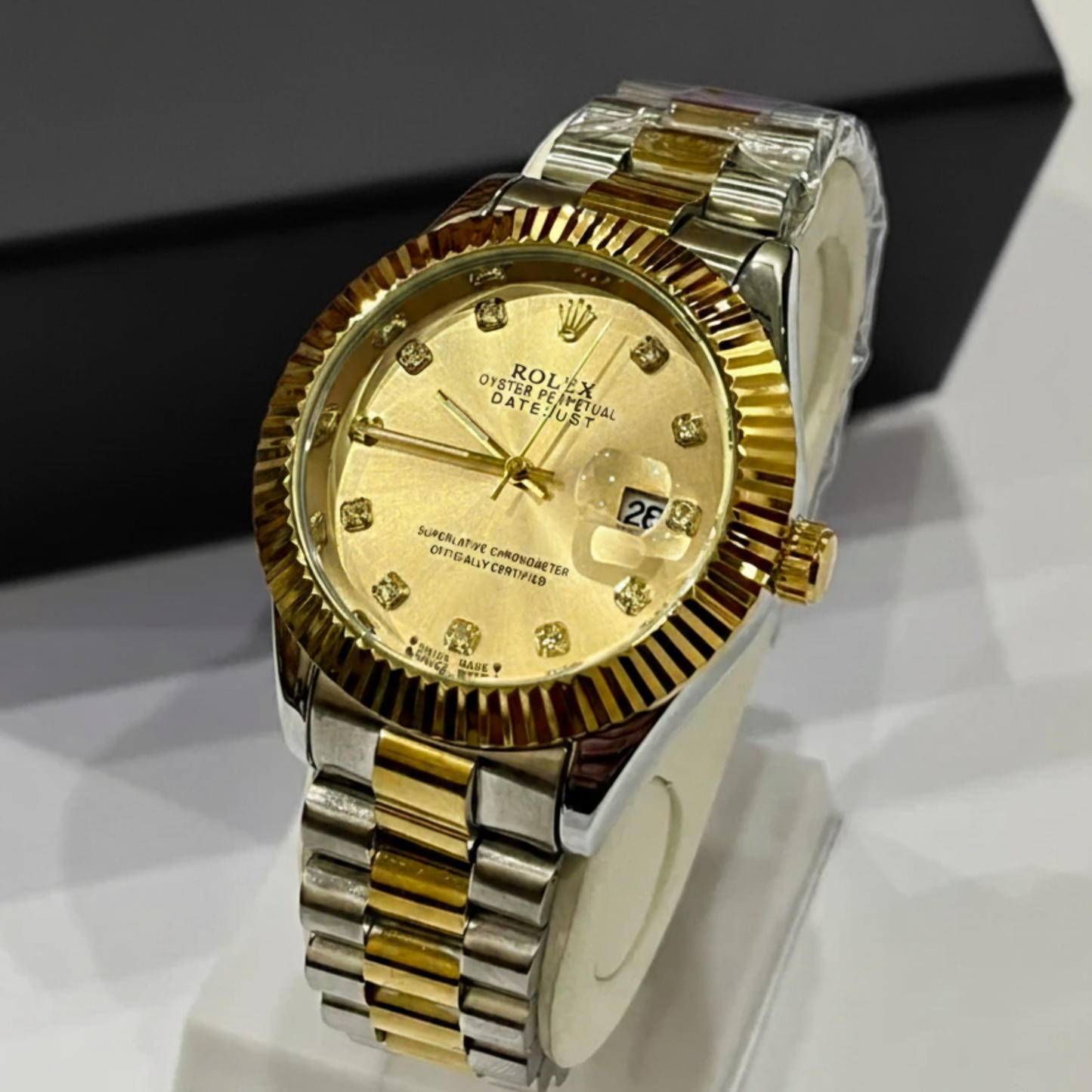 RLX Men - Two Tone Golden Dial GRR